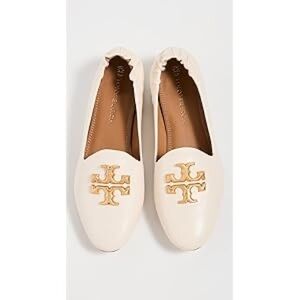 Women's Cream Loafers with Gold Accent